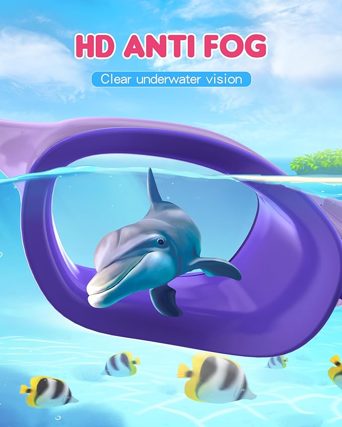 Kids Swim Goggles,Swimming Goggles for Kids 6-14, Anti-Fog UV Protection Pool Glasses for Boys Girls