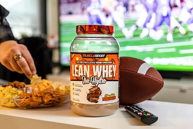 Musclesport Lean Whey Revolution™ Protein Powder - Whey Protein Isolate - Low Calorie, Low Carb, Low Fat, Incredible Flavors - 25g Protein per Scoop (2LB, Chocolate Peanut Butter)