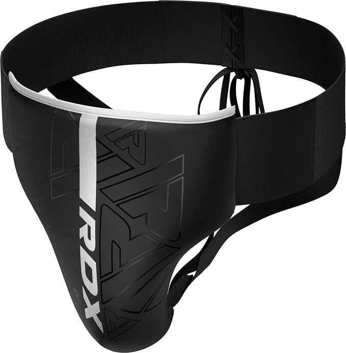 RDX Groin Protector for Boxing, Muay Thai, Kickboxing and MMA Fighting, Maya Hide Leather Abdo Gear for Martial Arts Training, Men Jockstrap Abdominal Protector for Sparring, Taekwondo and Grappling