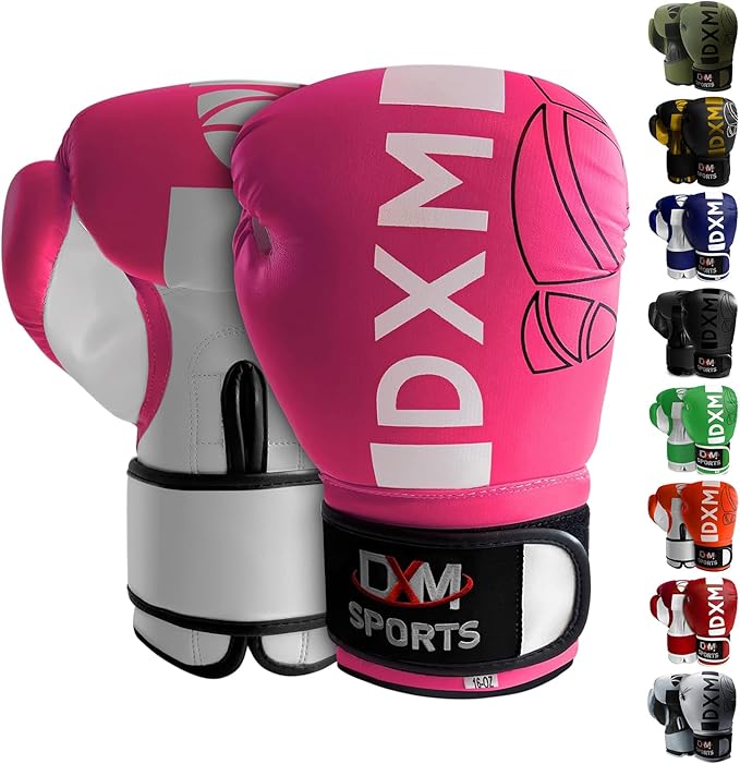 DXM SPORTS Boxing Gloves for Men & Women, Boxing Training Gloves, Kickboxing Gloves, Sparring Gloves, Heavy Bag Workout Gloves for Boxing, Kickboxing, Muay Thai, MMA