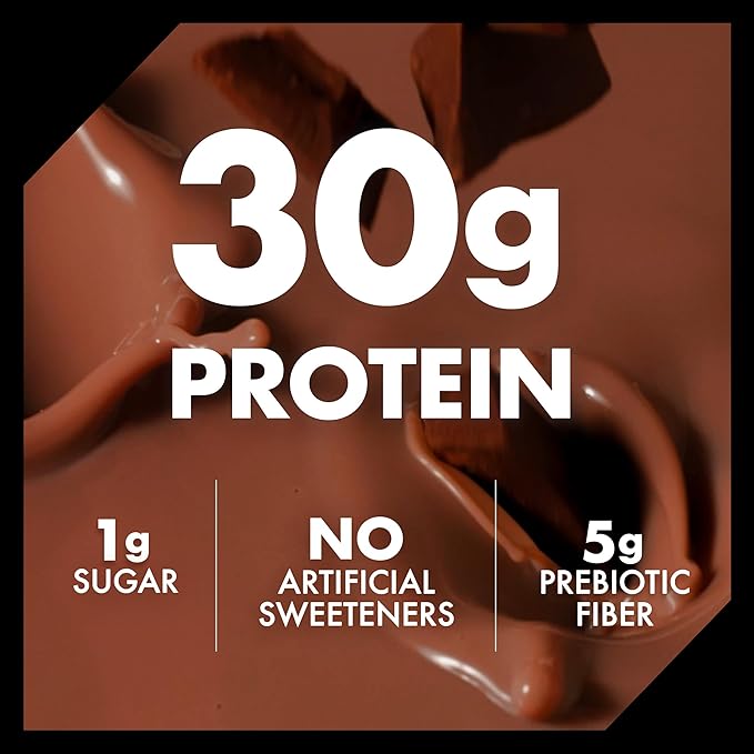 Oikos Protein Shake, Exclusive Variety Pack, 30g High Protein Drinks, Shelf Stable, Ready to Drink, 5g Prebiotic Fiber, 12 fl oz Bottle (4 ct Chocolate, 4 ct Vanilla, 4 ct Salted Caramel)