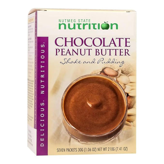 Healthywise Pudding or Shake, Low Calories, 15g Caseinate Protein, Aspartame Free, Low Fat, 7 Servings Per Box (Chocolate Peanut Butter)