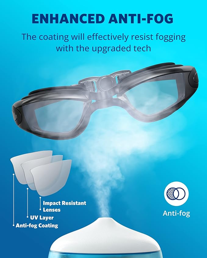 Aegend Swim Goggles, Swimming Goggles No Leaking Full Protection Adult Men Women Youth