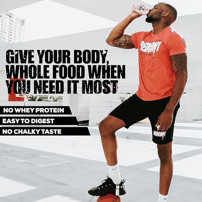 REDCON1 MRE Ready to Drink Protein Shake, Milk Chocolate - Lactose + Whey Free RTD 40gr Protein Made with Real Whole Food Protein Blends - Keto-Friendly and Easy to Digest Nutritional Shake (12 Pack)