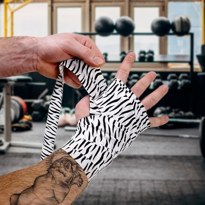 DEFY Professional 180 Inch Hand Wraps for Boxing Muay Thai MMA Elastic Bandages for Men & Women -Pair