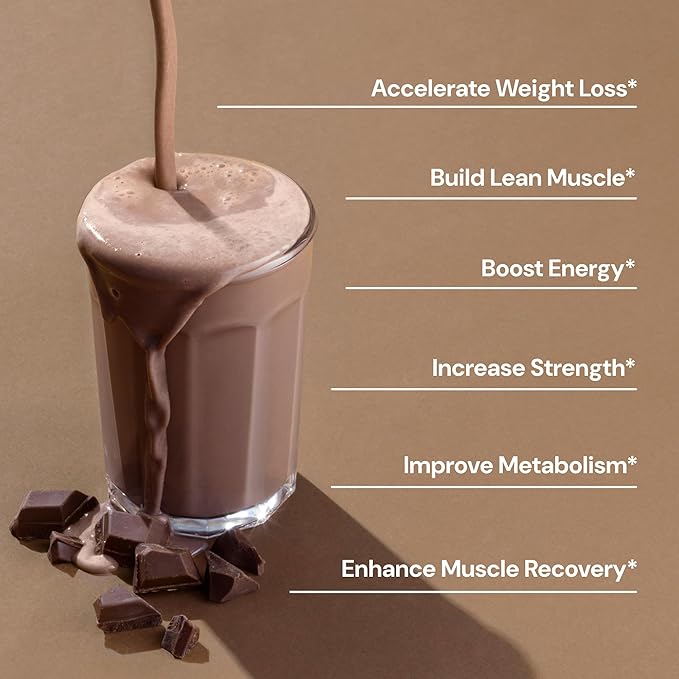 Novex Biotech TripleShred Protein - Pre-Stacked Protein - Increase Energy and Focus - Build Muscle - Chocolate Fudge, 20 svgs