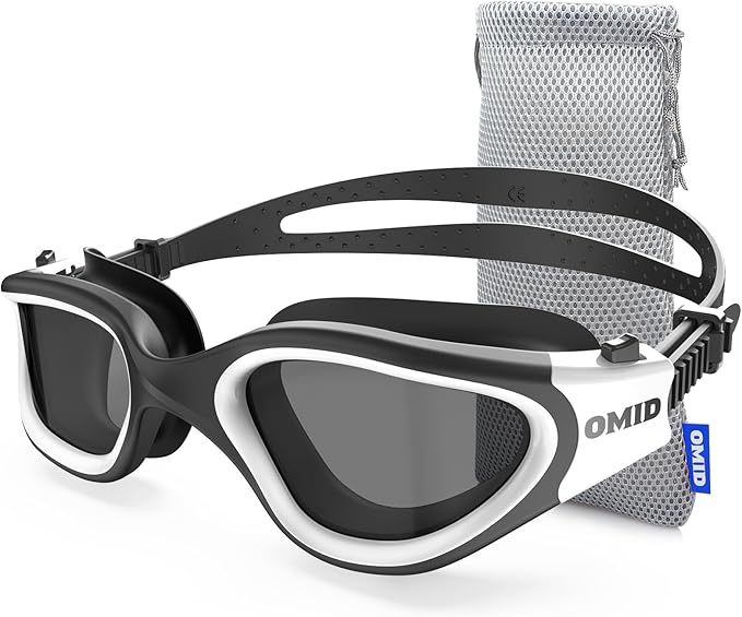 OMID Swim Goggles, P2 Polarized Swimming Goggles for Men Anti-fog Goggles Swimming for Adult Women