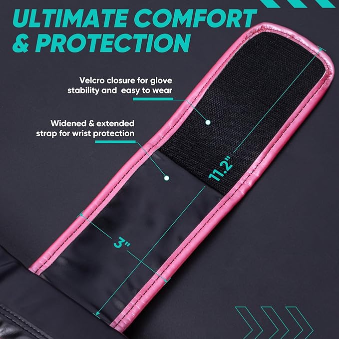 APEXUP Boxing Gloves for Men Women, Integrated Thickened Padding, Boxing Training Kickboxing Heavy Bag Gloves for MMA Kickboxing Muay Thai Sparring