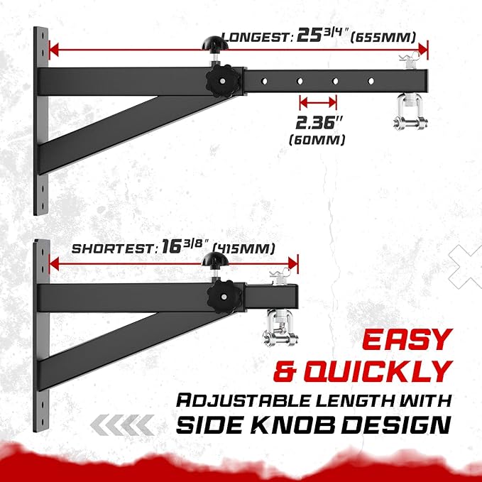 Yes4All Punching Bag Hanger, Stainless Steel Swivel Chain with 4 Snap Hooks for Heavy Bag, Gym Swing, Trapeze, and Hammock