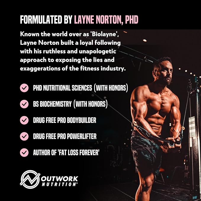 Outwork Nutrition Whey Isolate Protein Powder - Accelerates Muscle Building & Recovery - Low Lactose, Gluten-Free - Post Workout Supplement - Enhanced Protein Synthesis, Strawberry, 1.8lbs