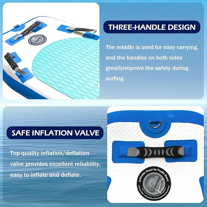 Inflatable Bodyboard Lightweight Portable 40" Body Board for Adults and Kids Surfboards Body Boards for Beach River