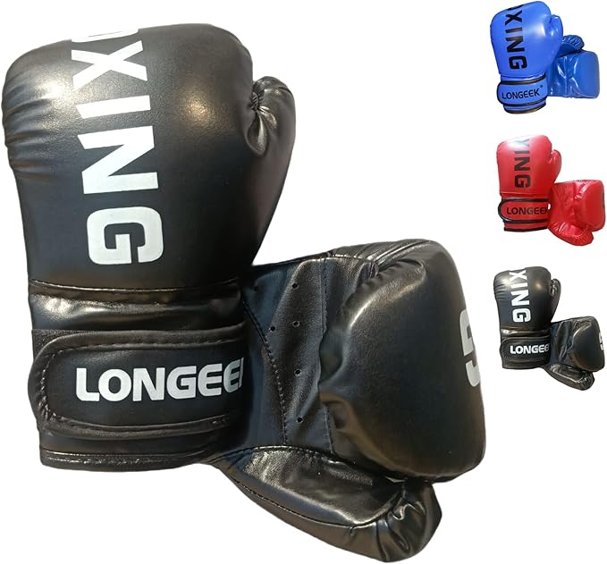 Longeek 4/6oz Kids Boxing Gloves,Training Gloves,Bag Gloves,Fight Gloves for 3-15 Years Childrens