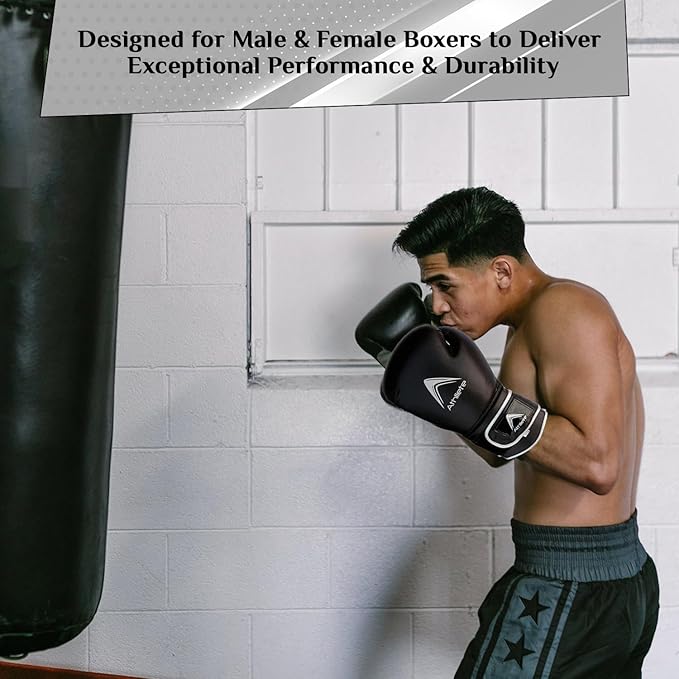 Durable and Comfortable Boxing Gloves Men and Boxing Gloves Women, Extra Thick Padding for Beginner Boxers and Training Fitness, Ideal for Both Men Boxer and Women Boxer