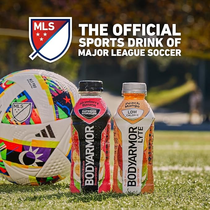 BODYARMOR LYTE Sports Drink Low-Calorie Sports Beverage, Orange Clementine - Orange Citrus, Coconut Water Hydration, Natural Flavors With Vitamins, Potassium-Packed Electrolytes, Perfect For Athletes, 16 Fl Oz (Pack of 12)