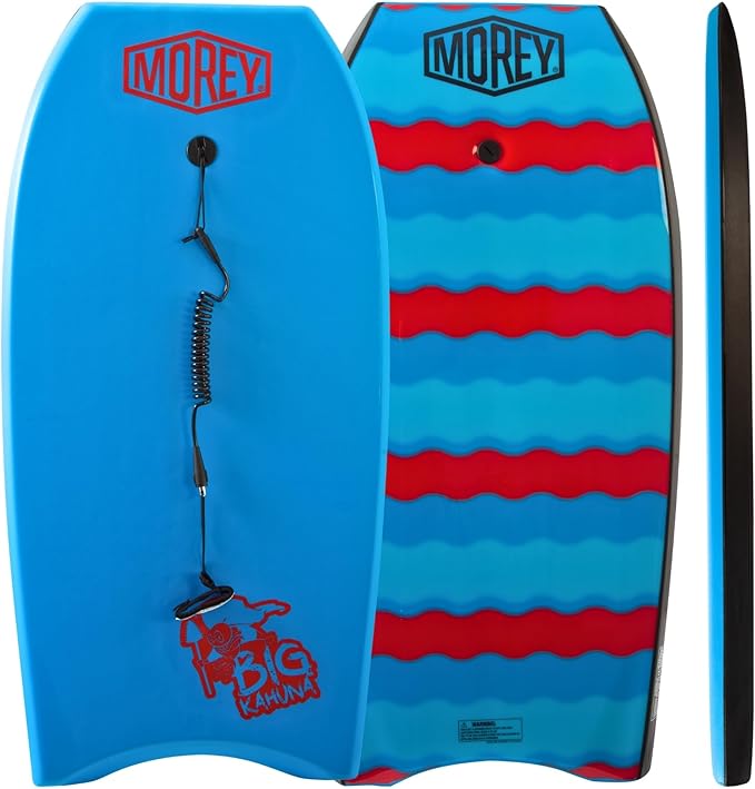 MOREY® Big Kahuna 44" The Original Bodyboard for Tall Riders. Body Board for Beach, Re-Engineered 2025 Model