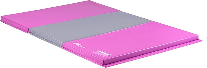 Z Athletic Folding Mat for Gymnastics, Tumbling, Cheerleading, and More, 4 Ft x 6 Ft x 2 In