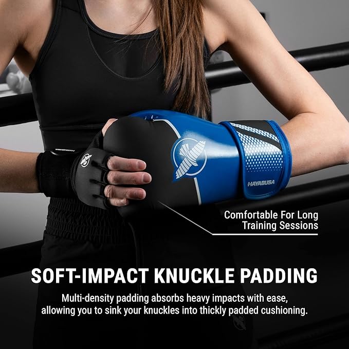 Hayabusa Sport Boxing Gloves for Men and Women – Dual-Splinted Wrist Support, Multi-Density Foam Padding, Contoured Fit – Ideal for Boxing, Kickboxing, and Muay Thai Training