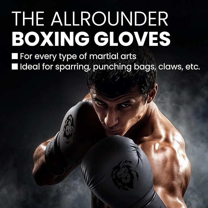 FIGHTR® Boxing Gloves - Maximum Protection & Stability | Boxing Gloves for Boxing, MMA, Muay Thai & Kickboxing | Sizes 8-16 oz