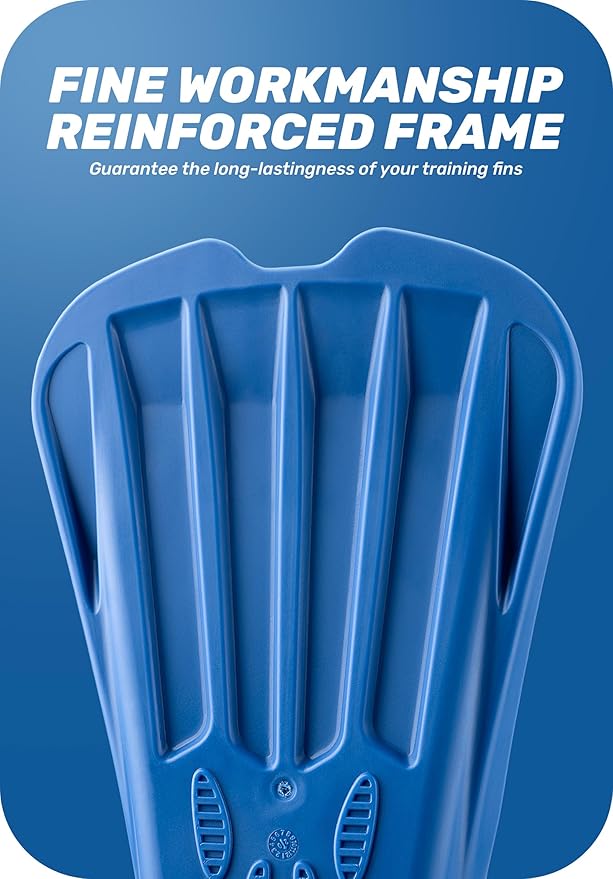 CAPAS Swim Training Fins Comfortable Silicone Lap Swimming Short Blade Floating Flippers with Mesh Bag for Adult Men Women Build Leg Strength