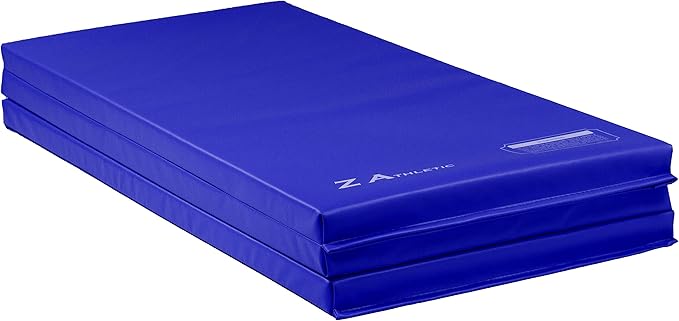 Z Athletic Folding Mat for Gymnastics, Tumbling, Cheerleading, and More, 4 Ft x 6 Ft x 2 In