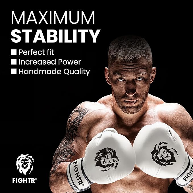 FIGHTR® Boxing Gloves - Maximum Protection & Stability | Boxing Gloves for Boxing, MMA, Muay Thai & Kickboxing | Sizes 8-16 oz