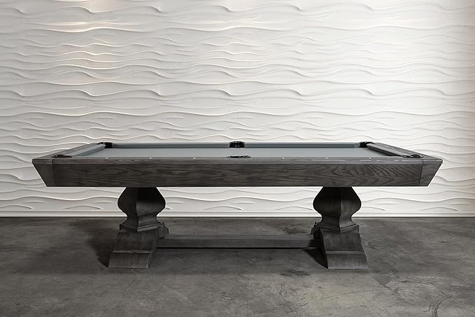 Nixon Billiards - Birdy Slate Billiard Pool Table- Grayson Grey - 7ft and 8ft - Whiteglove