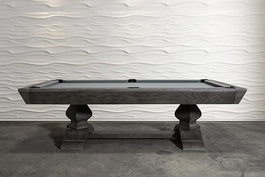 Nixon Billiards - Birdy Slate Billiard Pool Table- Grayson Grey - 7ft and 8ft - Whiteglove