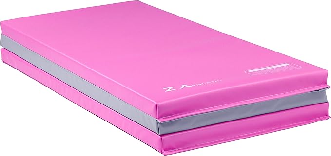 Z Athletic Folding Mat for Gymnastics, Tumbling, Cheerleading, and More, 4 Ft x 6 Ft x 2 In