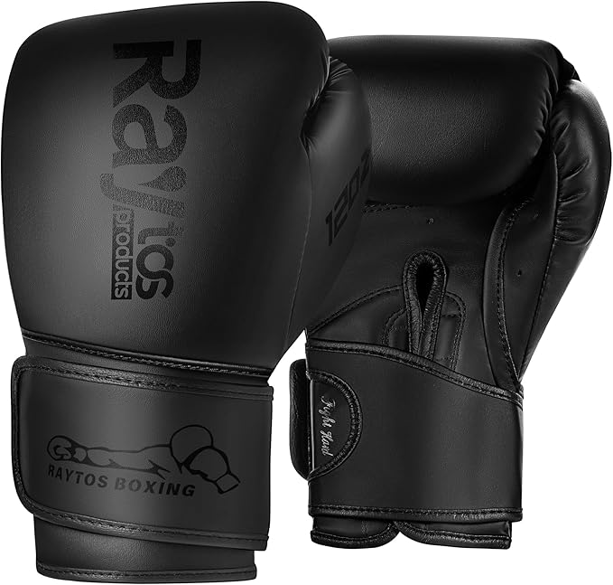 Boxing Gloves for Men & Women Pro Training | Wrist Protection 15° Hook & Loop | Triple Latex Padding | PU Leather for Muay Thai MMA Kickboxing Sparring|Sizes 10-16 oz