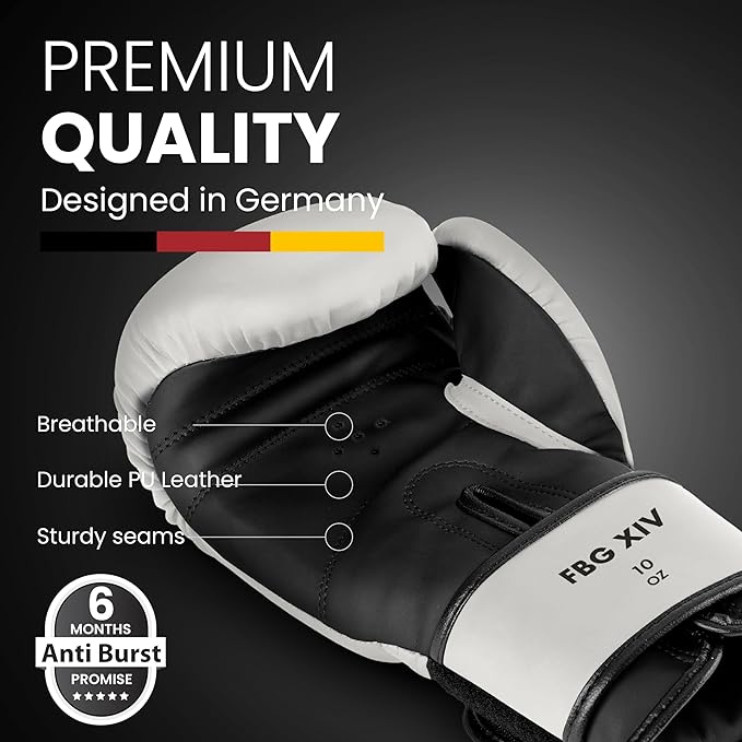 FIGHTR® Boxing Gloves - Maximum Protection & Stability | Boxing Gloves for Boxing, MMA, Muay Thai & Kickboxing | Sizes 8-16 oz