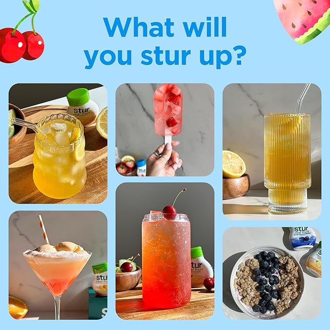 Stur Electrolyte Water Enhancer | Sweetened with Stevia | High in Vitamin C & Antioxidants | Sugar Free | Zero Calories | Keto | Vegan | 5 Bottles, Makes 90 Drinks (Passionfruit Guava)