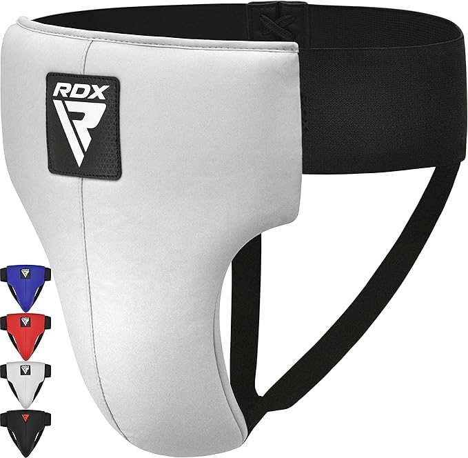 RDX Groin Protector for Boxing, Muay Thai, Kickboxing and MMA Training, Maya Hide Leather Abdo Gear for Martial Arts , SATRA Approved Abdominal Guard for Karate and Taekwondo