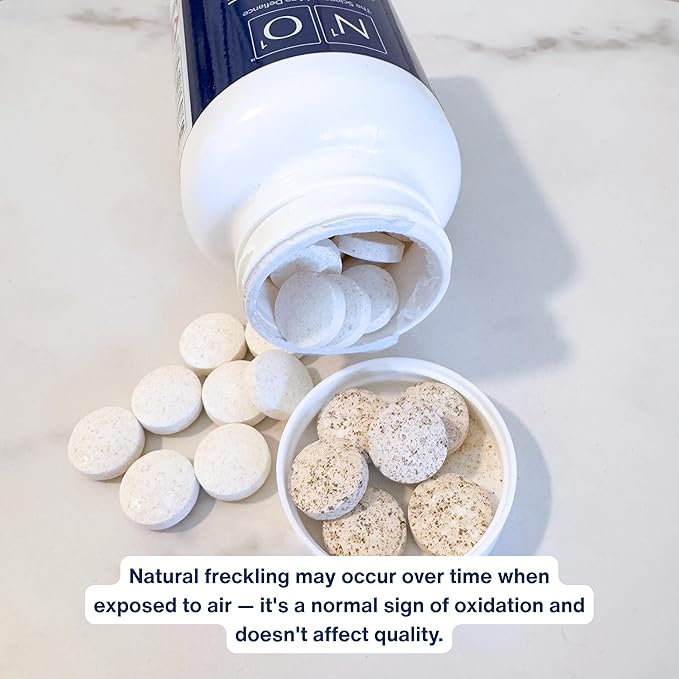 Nitric Oxide Lozenges for Heart Health Support - Dietary Supplement for Blood Flow, Oxygenation and Blood Pressure - 120 Count