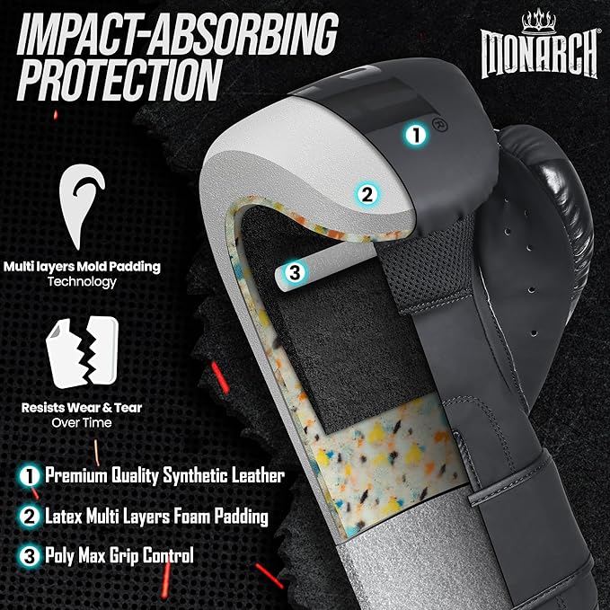 Boxing Gloves Men Women with Hand Wraps for Boxing, Muay thai, kickboxing, Punching Bag Workout traing and Sparing Gear Complete Boxing Kit, Size 8-16 OZ