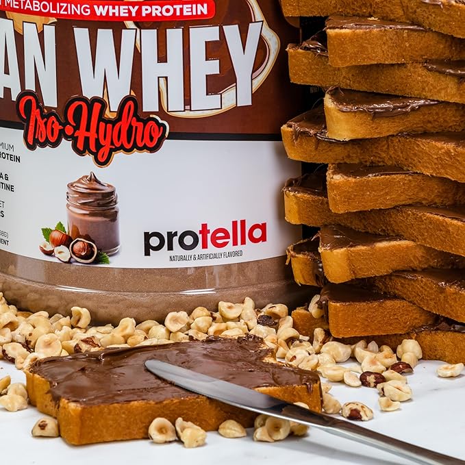 Musclesport Lean Whey Revolution™ Protein Powder - Whey Protein Isolate - Low Calorie, Low Carb, Low Fat, Incredible Flavors - 25g Protein per Scoop - 2lb Protella