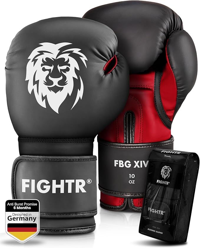 FIGHTR® Boxing Gloves - Maximum Protection & Stability | Boxing Gloves for Boxing, MMA, Muay Thai & Kickboxing | Sizes 8-16 oz