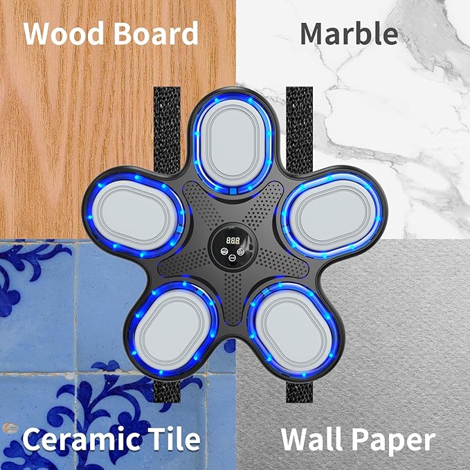 Music Boxing Machine with Boxing Gloves,Trainer, Electronic Boxing Target Workout Punching Equipment for Home, Indoor,Boxing Workout for Kids,Student Boxing Workout