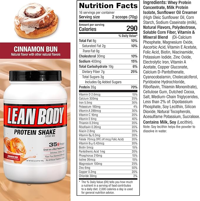 Labrada Nutrition - Lean Body 16 Serving MRP 2.47lb Bag, Salted Caramel (Salted Caramel) Packaging May Vary