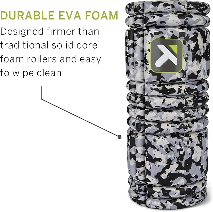 TriggerPoint Grid 1.0 Foam Roller - 13" Multi-Density Massage Roller for Deep Tissue & Muscle Recovery - Relieves Tight, Sore Muscles & Kinks, Improves Mobility & Circulation - Targets Key Body Parts