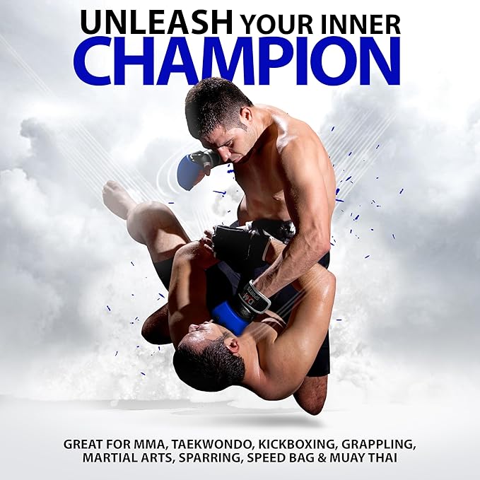 DXM SPORTS MMA Gloves for Men & Women, Martial Arts Bag Gloves, Kickboxing Gloves with Open Palms, Boxing Gloves for Punching Bag, Sparring, Muay Thai, MMA