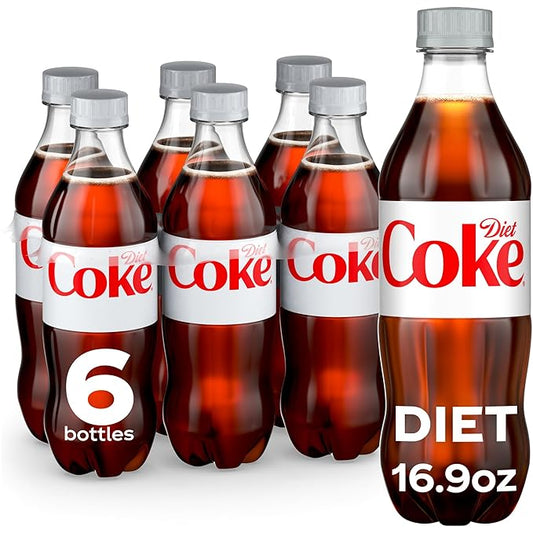 Diet Coke, 16.9 fl oz, 6 Pack (Package May Vary)