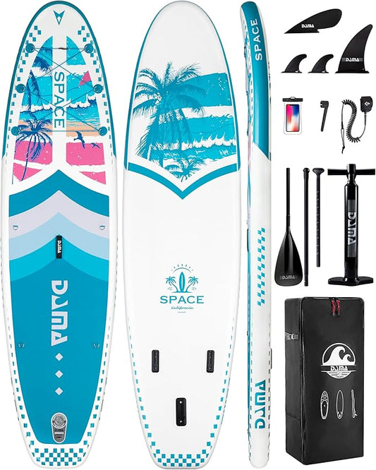 DAMA 11'*34"*6" Inflatable Paddle Board, Paddle Boards for Adults,Sup,Lightweight and Durable, Easy to Inflate, Versatile in Style, Fully Functional, Equipped w/High Grade Accessories.