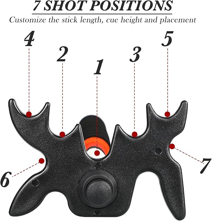 Skylety Retractable Billiard Cue Stick Bridge with Bridge Head, Snooker Set Billiard Pool Cue Accessory for Pool Table