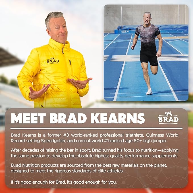 B.rad Superfuel - Grass Fed Whey Protein Isolate Boosted with Creatine | Ultra-Pure, All-Natural Clean Ingredients | 2 Pounds | 100% USA Sourced | Cocoa Bean (Chocolate)