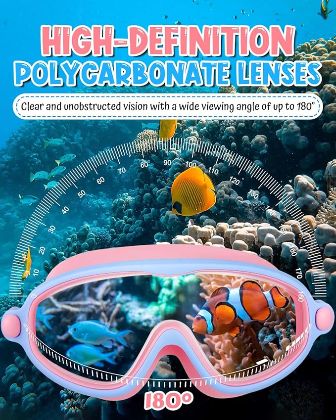 Rantizon Swim Goggles 2 Pack, Wide View Anti Fog&UV Swimming Goggles for Audlt, No Leaking Swim Glasses for Men Women Kids