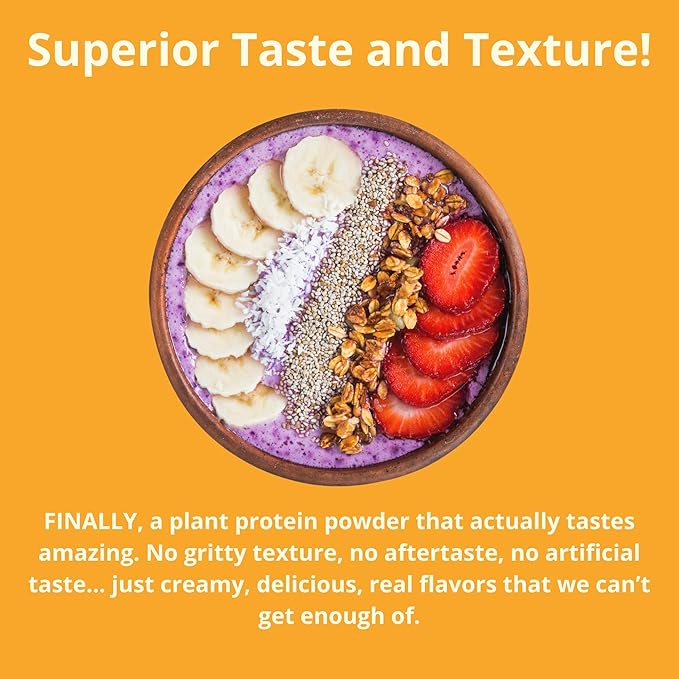 Unflavored & Unsweetened Protein Powder | Vegan - Plant Based Protein Powder Dairy Free for Gut Health, No Sodium, High Fiber, Keto Friendly, Non Dairy, Lactose Free