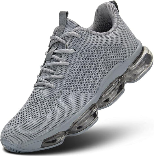 Men's Air Cushion Running Shoes Breathable Tennis Fashion Sneakers Non Slip Workout Casual Sport Shoes Gym Training Comfortable Walking Shoes