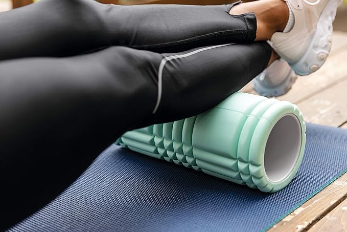 TriggerPoint Grid 1.0 Foam Roller - 13" Multi-Density Massage Roller for Deep Tissue & Muscle Recovery - Relieves Tight, Sore Muscles & Kinks, Improves Mobility & Circulation - Targets Key Body Parts
