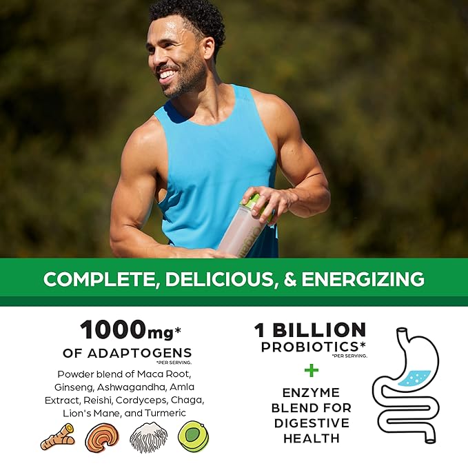 Orgain Perfect Meal, Organic, Vegan Meal Replacement Protein Powder, Chocolate - 25g Plant Based Protein, 80+ Superfoods, 1B Probiotics & 10g Fiber, Adaptogens & Ashwagandha - 2.16lb