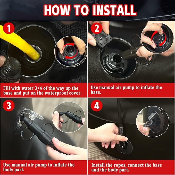 Punching Bag for Adults, 71" Boxing Bag with Stand and Fixed Rope,Free Standing Freestanding Punch Bag with Gloves and Pump, Inflatable Heavy Boxing Bag Set for Adults Teens Men Youth at Home Outdoor